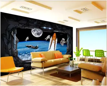 Özel duvar duvar kağıdı 3d Evren gezegen dış uzay yıldızlararası ev dekor fotoğraf duvar kağıdı oturma odası