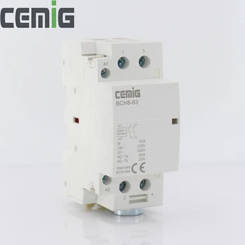 Cemig Ev AC Modüler Kontaktör CT1-63 2 P 63A 2NO 50/60 hz 220/240 V