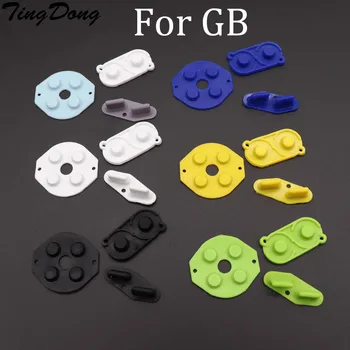 TingDong 1 takım Kauçuk İletken Düğmeler GB A-B D-pad Silikon Başlangıç Seçin Tuş Takımı Nintendo Game Boy İçin