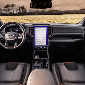 Ford Ranger Raptor 2022 2023 için 12 inç Araba GPS Navigasyon merkezi ekran Temperli Cam koruyucu film Araba iç sticker