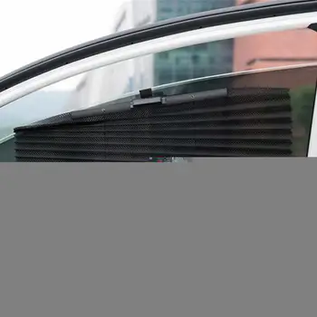 Araba Otomatik Geri Çekilebilir Şemsiye Araba yan pencere tel ağı Uv Gölge Panjur Korumak Gölge Koruyucu Perdeler T1d1