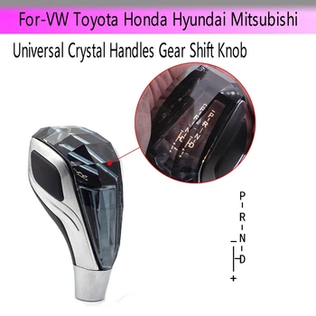Araba Evrensel Kristal Kolları Vites Topuzu Kolu Sopa Kafa Toyota Honda Hyundai Mitsubishi