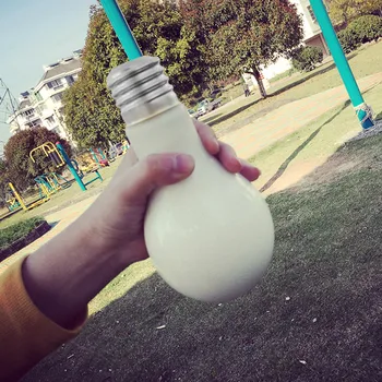 Paskalya Mini LED Parlayan Ampul Su Şişesi Kısa Sevimli Süt Suyu Ampuller Fincan sızdırmaz 2021 Çocuk Hediye