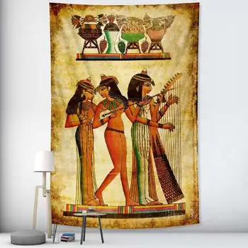 Mısır Goblen Ev Oturma Odası Dekor Antik Mısır Duvar Dekor