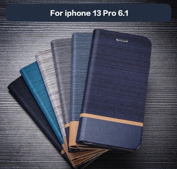 Pu deri cüzdan iphone için kılıf 13 Pro 6.1 İş Telefonu iphone için kılıf 13 Pro 6.1 Kitap Çantası Yumuşak Silikon arka kapak
