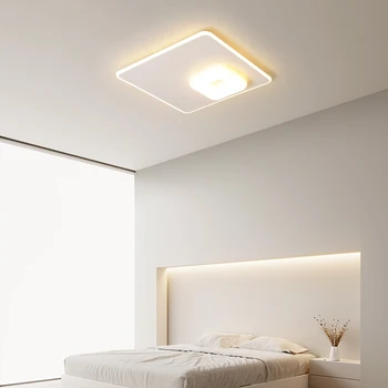 Yeni Kare / Yuvarlak Modern led tavan ışıkları led ışıkları odası oturma odası yatak odası için Led tavan ışık Altın / Beyaz led Tavan lambası