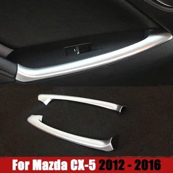 Arka Kapı Kol Dayama Paneli Çerçeve ayar kapağı Kılıfı Sticker Mazda CX - 5 CX5 CX 5 2012 2013 2014 2015 2016 ABS Araba Aksesuarları