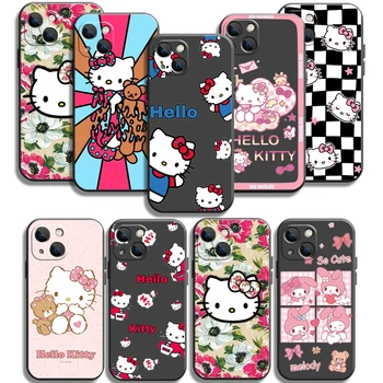 Hello Kitty Sevimli Telefon Kılıfları iPhone 11 12 Pro MAX 6S 7 8 Artı XS MAX 12 13 Mini X XR SE 2020 Arka Kapak Coque Yumuşak TPU
