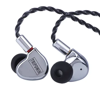 Tripowin TC-01 1DD 10mm Sı + PU Sürücü HıFı Müzik Monitör Audiophile Kulak Kulaklık Metal Konut, ayrılabilir 0.78 mm 2Pin Kablo