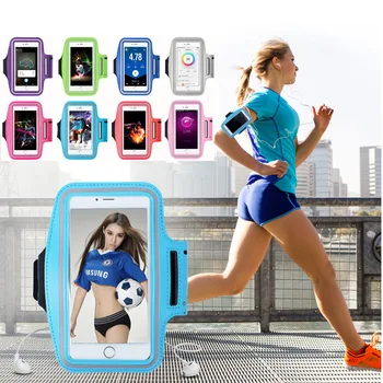 Açık Kol Çantası Spor Koşu Cep Telefonu Çantası Dokunmatik Ekran Taşınabilir Bilek Bolsa için Uygun 4-6 İnç Cep Telefonları K301