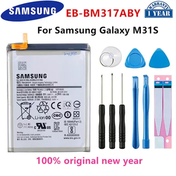 SAMSUNG Orijinal EB-BM317ABY İçin 6000mAh Yedek Pil SAMSUNG Galaxy M31S M317 Cep Telefonu Pilleri + Araçları