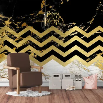 Benutzerdefinierte wasserdichte Tapete Wandbild Gold moderne Hintergrundwand Wohnzimmer Schlafzimmer dekorative Malerei