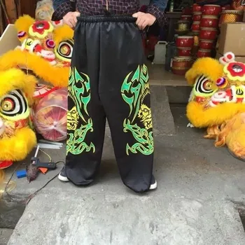4 renk erkek özelleştirilmiş çin aslan dans pantolon kung fu elbise aslan dans davul gong fu elbise festivali pantolon yeni yıl dans