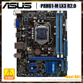 ASUS Anakart P8H61-M LX3 R2.0 Intel H61 Yonga Seti Destekler Intel 22nm İşlemci Çekirdek i7 i5 i3 Pentium Celeron LGA 1155