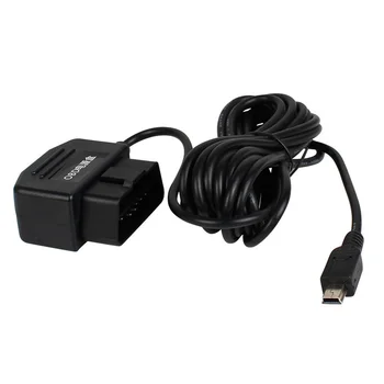 Çıkış 5V 2A 16 Pin Mini Mikro 5PİN USB Bağlantı Noktaları Araba OBD Sigara Adaptörü Çakmak Güç Kutusu W / 3.5 m Kablo Dash kamera için Şarj