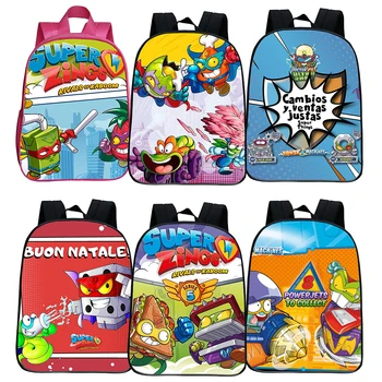 Karikatür Süper Zings BackpackCute Çantası Anaokulu okul çantası Çocuk Sırt Çantası Güzel Popüler Desen Erkek Kız Çantası Sırt Çantası