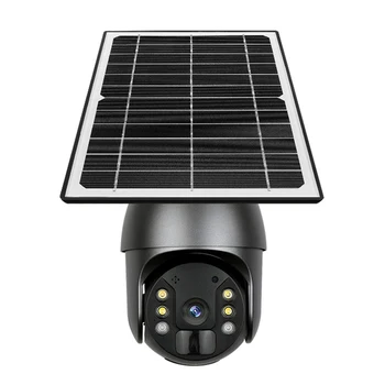 2021 Sıcak Satış hd akıllı güneş enerjisi uyarısı ptz 4g açık kamera 1080p güvenlik Kablosuz WiFi 4G Güneş kamera pır ptz dome