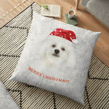 Noel Malta köpek minder örtüsü Yastık Kılıfı 2020 Noel Süslemeleri Ev İçin Noel Noel Süs Mutlu Yeni Yıl 2021